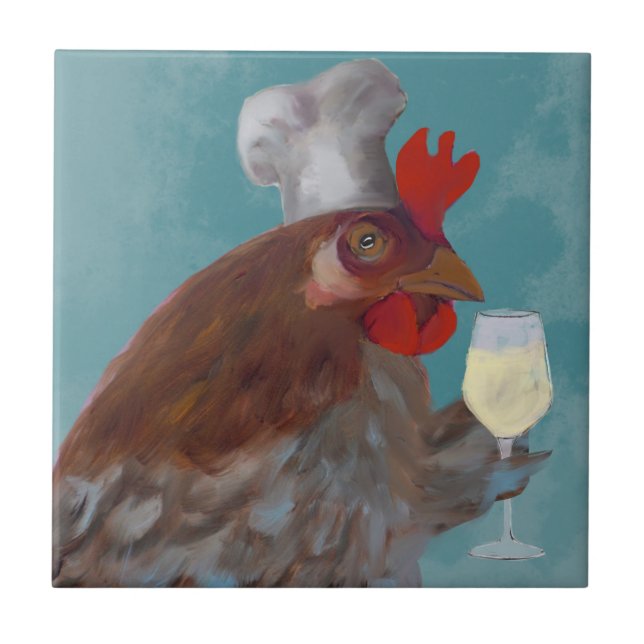 Wine Snob Ceramic Tile (Front)