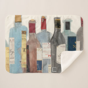 Wine & Spirits Sherpa Blanket