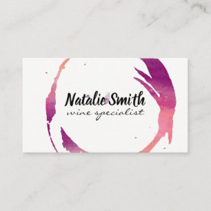 Wine Stain   Vineyard Business Card