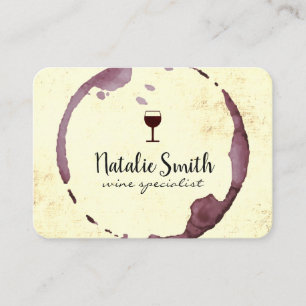 Wine Stain (wine glass) Business Card
