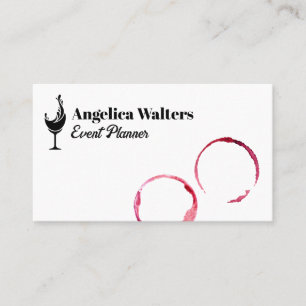 Wine Stains   Glass Splash Logo Business Card