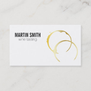 Wine Stains (gold) Business Card