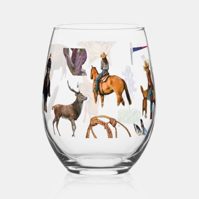 Wine Stemless Wine Glass (Front)