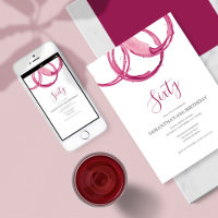 Wine Tasting 60TH BIRTHDAY Invitation