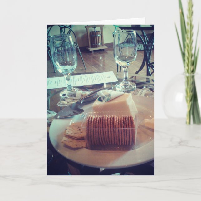 "Wine Tasting" Birthday Card (Front)