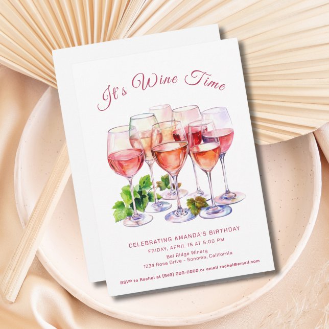 Wine Tasting Birthday Invitation (Creator Uploaded)