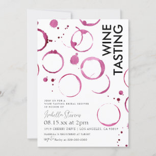 Wine Tasting Bridal Shower Invitation