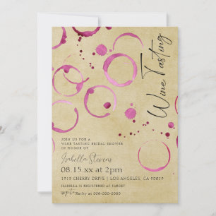 Wine Tasting Bridal Shower Invitation