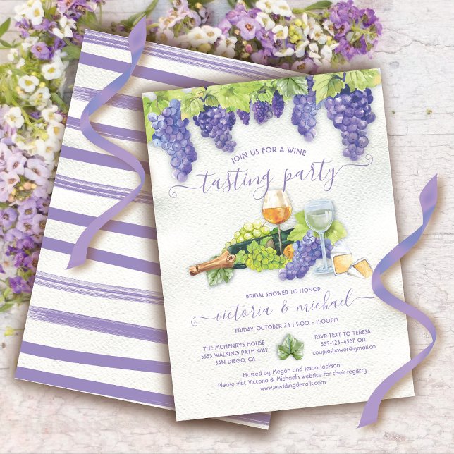 Wine Tasting Cheese Vineyard Party Invitation (Creator Uploaded)