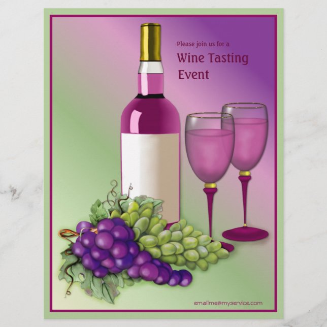 Wine Tasting Event Flyer (Front)