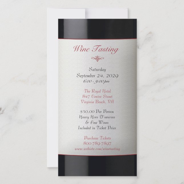 Wine Tasting Event Invitation (Front)