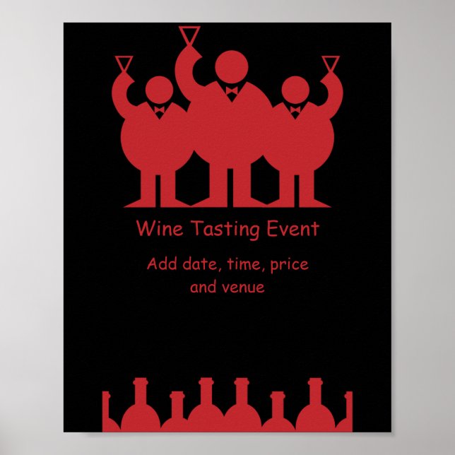 Wine Tasting Event Promotion Poster (Front)