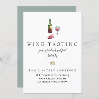 wine tasting invitation