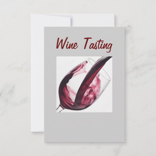 "WINE TASTING" INVITATION (Front)
