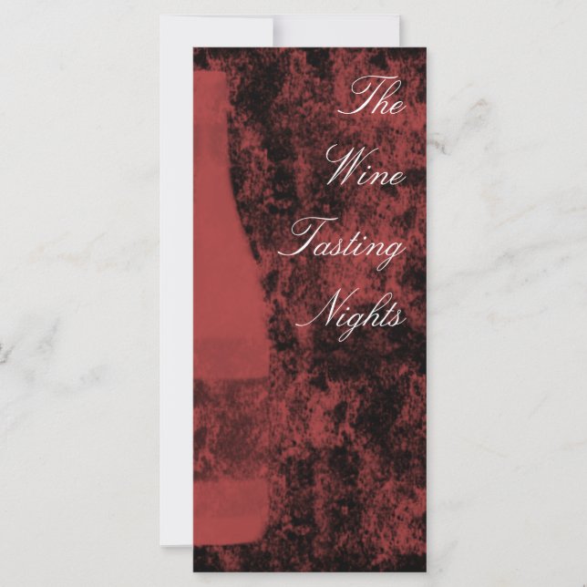 Wine tasting invitation Card (Front)