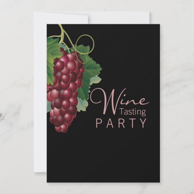 Wine Tasting Party Custom Invitation (Front)