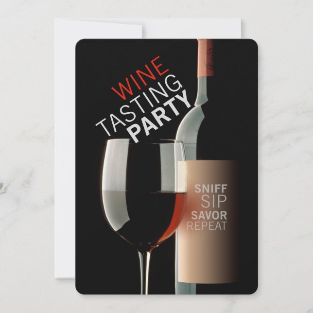 WINE TASTING PARTY INVITATION (Front)