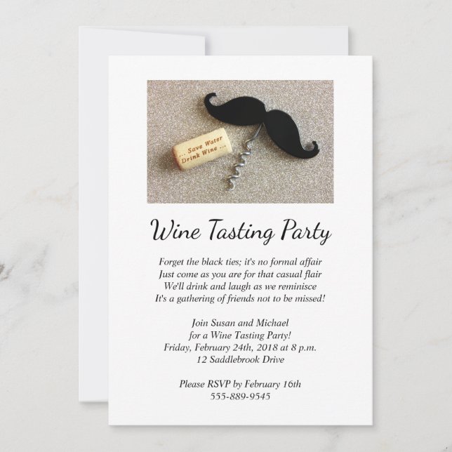 Wine Tasting Party Invitation (Front)