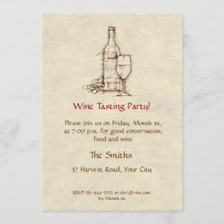 Wine Tasting Party Invitation
