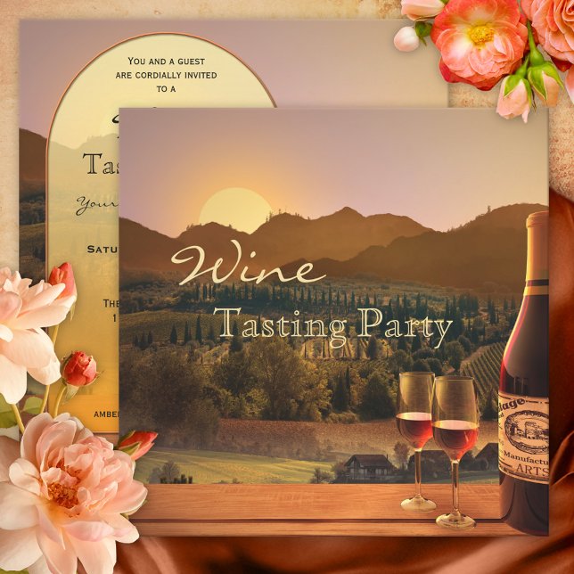 Wine Tasting Party Invitation (Creator Uploaded)
