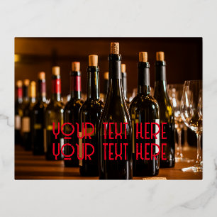 Wine Tasting Party Invitation Souvenir Postcard