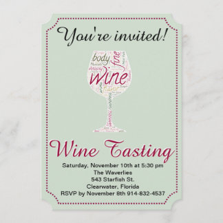 Wine Tasting party invitation you can customise