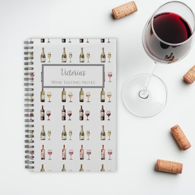 Wine Tasting Personalised Notebook (Wine Tasting Notebook)