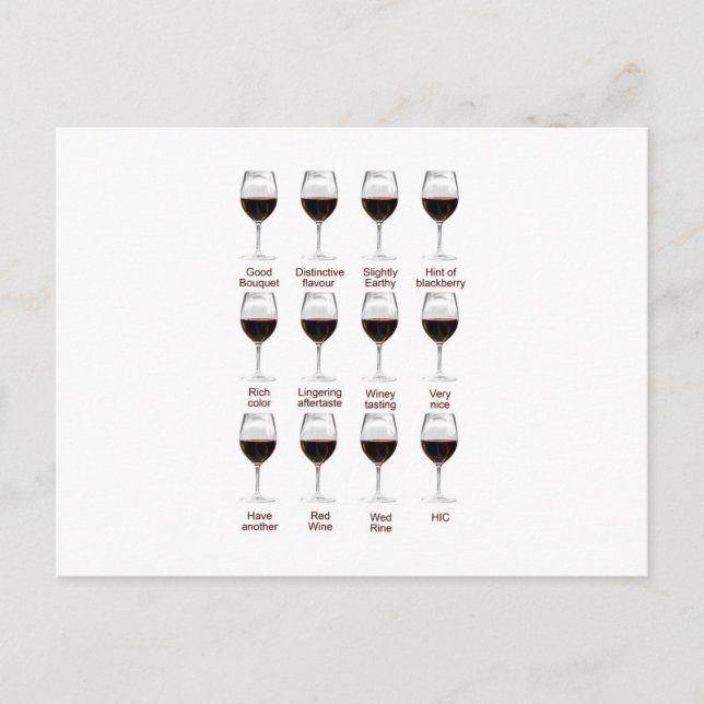 Wine tasting postcard (Front)