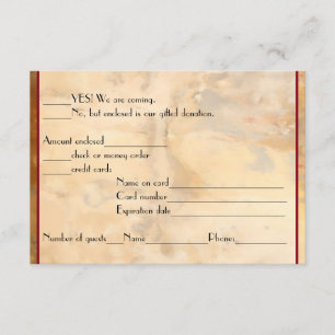 Wine Tasting RSVP reply- Card