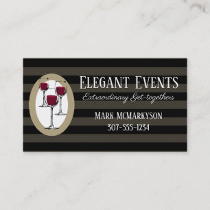 Wine tasting sommelier catering business card, ... card