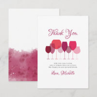 Wine Tasting Thank You Cards
