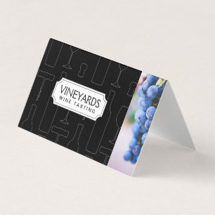 Wine Tasting   Vineyard   Grapes Business Card