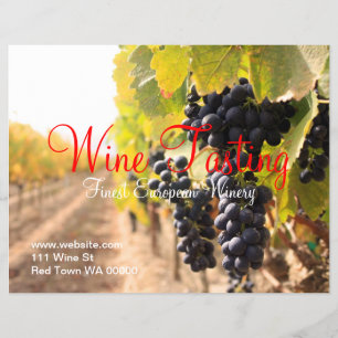 Wine Tasting Winery Flyer Invitation