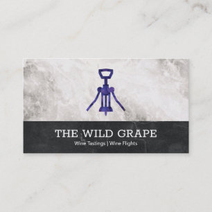 Wine Tastings   Marble   Wine Opener Business Card