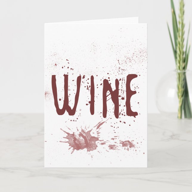 Wine Thank You Card (Front)
