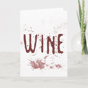 Wine Thank You Card