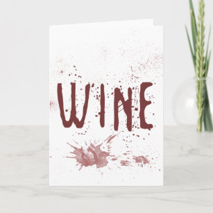 Wine Thank You Card