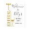 Wine theme, adult party, welcome sign