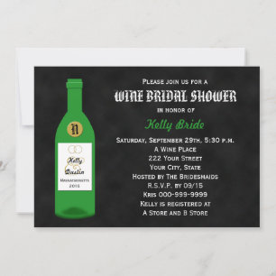 Wine Theme Bridal Shower Invitation