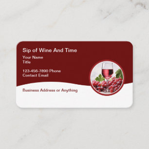 Wine Theme Business Cards