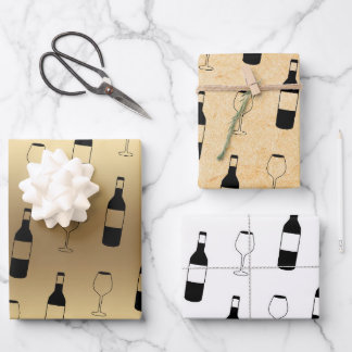 Wine Theme Wrapping Paper - Wine Lover Gift Wrap