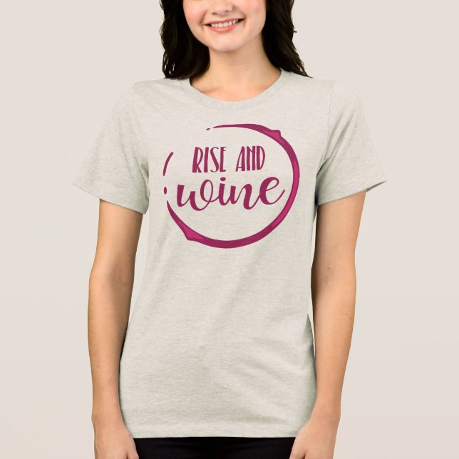 Wine-Themed Bachelorette Group Tri-Blend Shirt (Front)