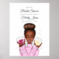 Wine themed Bridal Shower Welcome