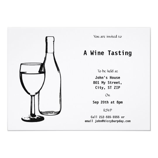 Wine Themed Event Card