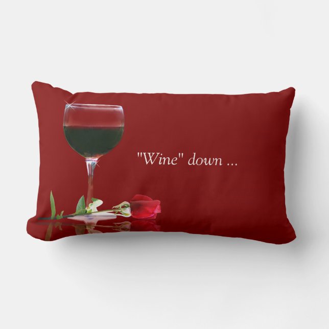 Wine Themed Reverseable Decor Pillow (Front)