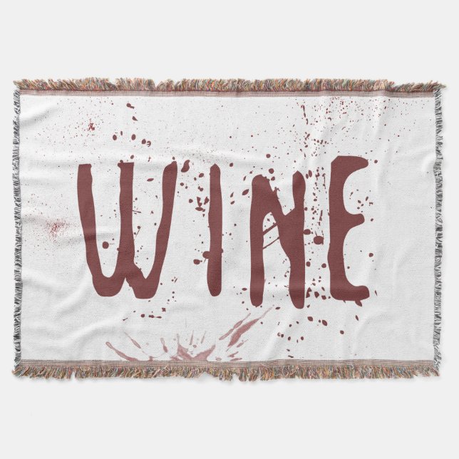 Wine Throw Blanket (Front)