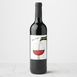 Wine Time Bottle Label