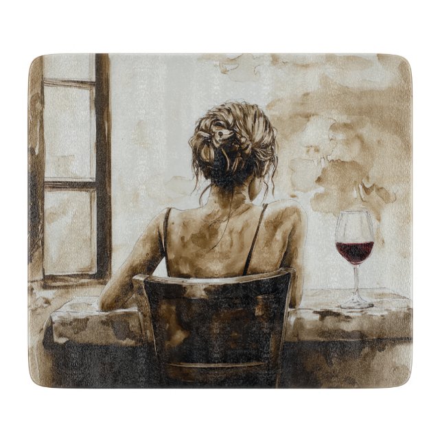 Wine Time Cutting Board (Front)