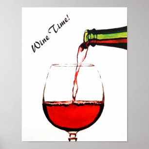 Wine Time Poster
