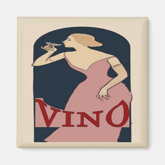 Wine Time, Vino Magnet (Front)
